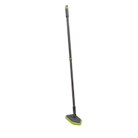 FRANK Tub & Shower Scrubber/Scrub Brush with Pivoting Head and Extendable Handle Front_Angled_Right