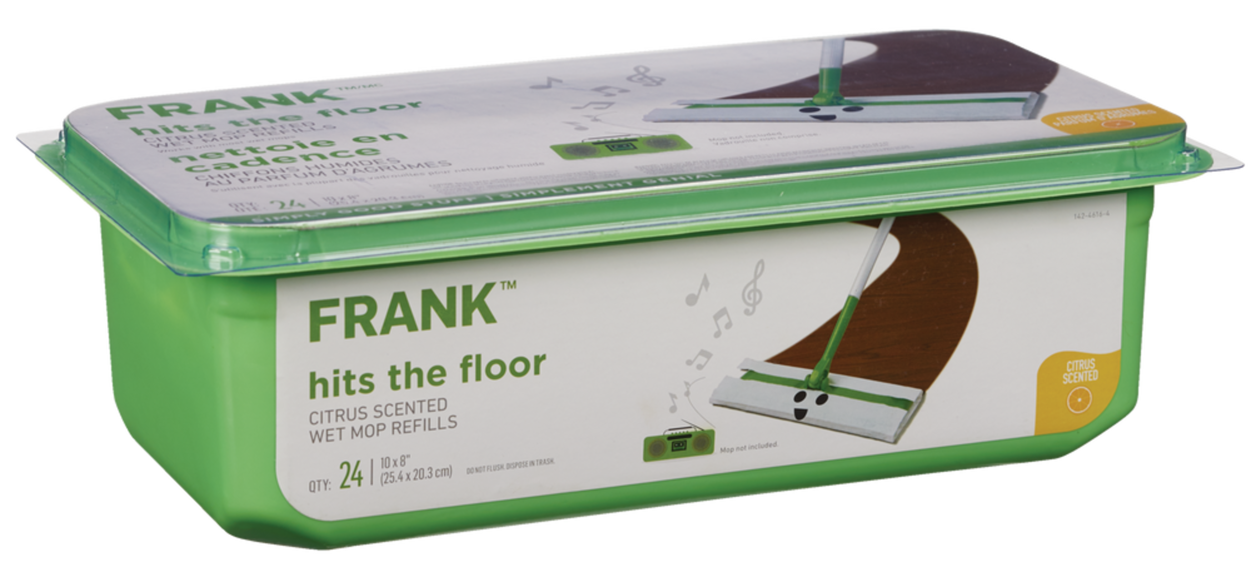 FRANK Wet Mop Refills with Citrus Scent, 24pk Canadian Tire