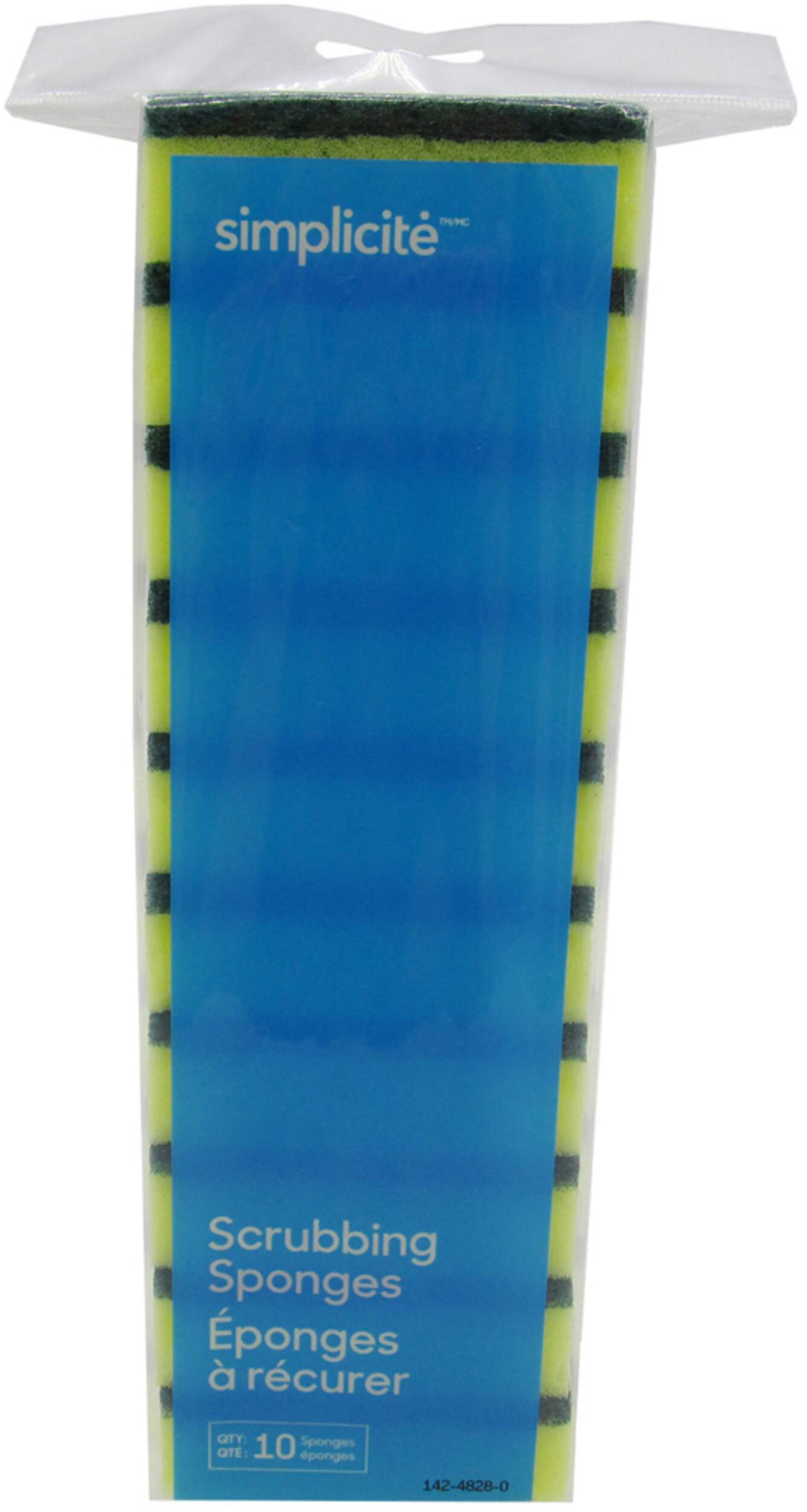 Simplicite Heavy-Duty Scrub Sponge & Pad, 10-pk Front_Flat
