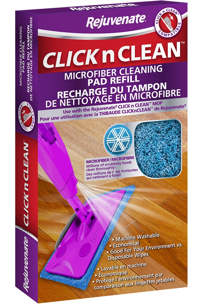 Rejuvenate Click N Clean Reusable Microfibre Mop Refill / Mop Pad