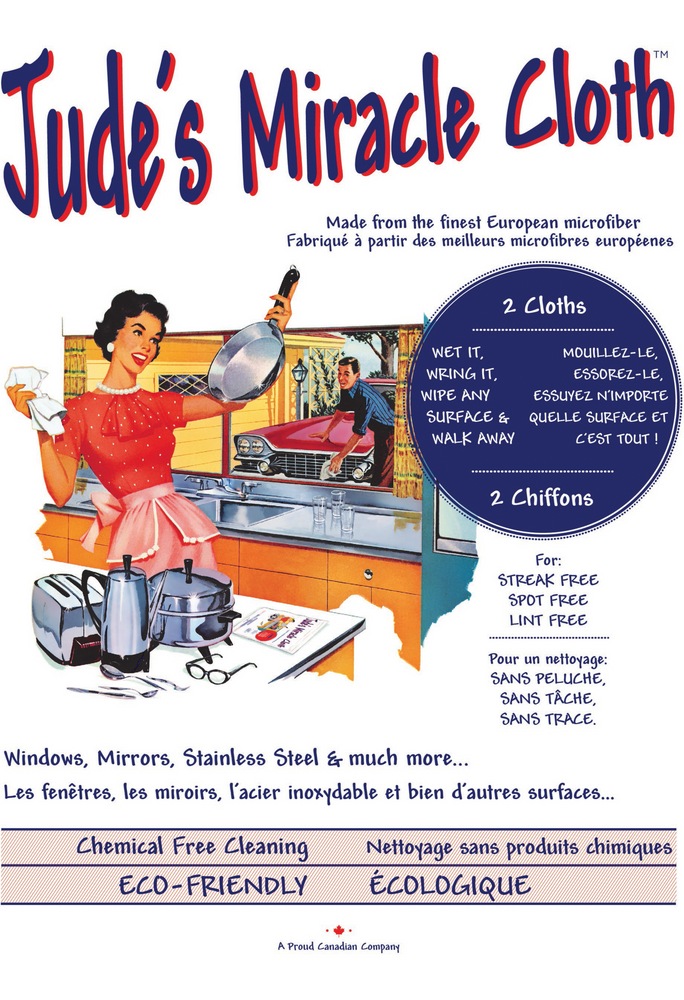 Jude's AllPurpose Machine Washable Ecofriendly Microfibre Cloths, 2pk Canadian Tire