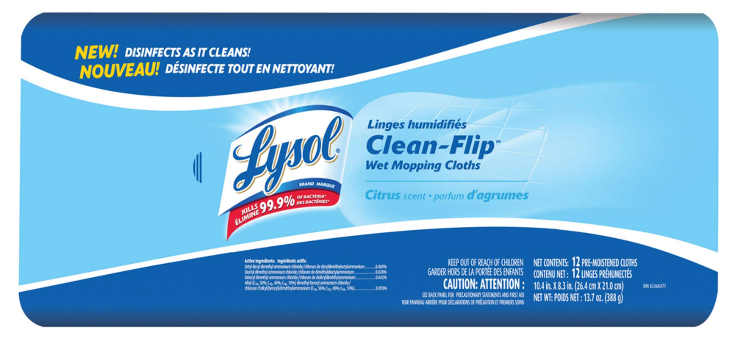 Lysol CleanFlip Wet Cleaning Cloths Canadian Tire