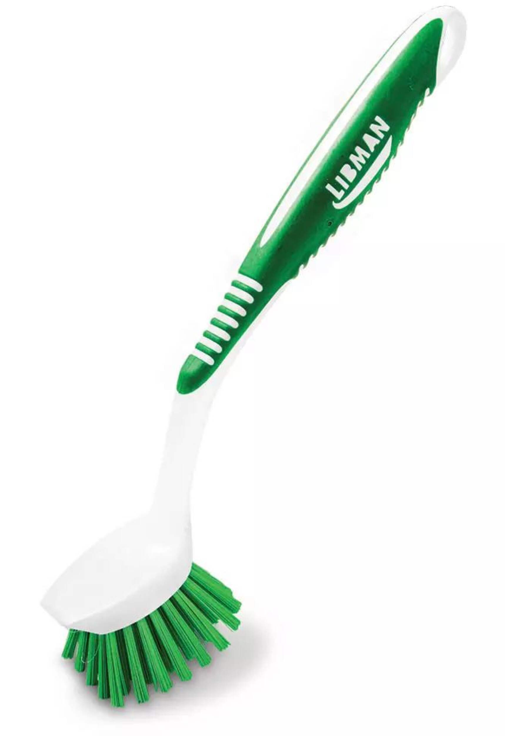 Libman All-Purpose Kitchen Scrub Brush with Non-Slip Grip Front_Angled_Left