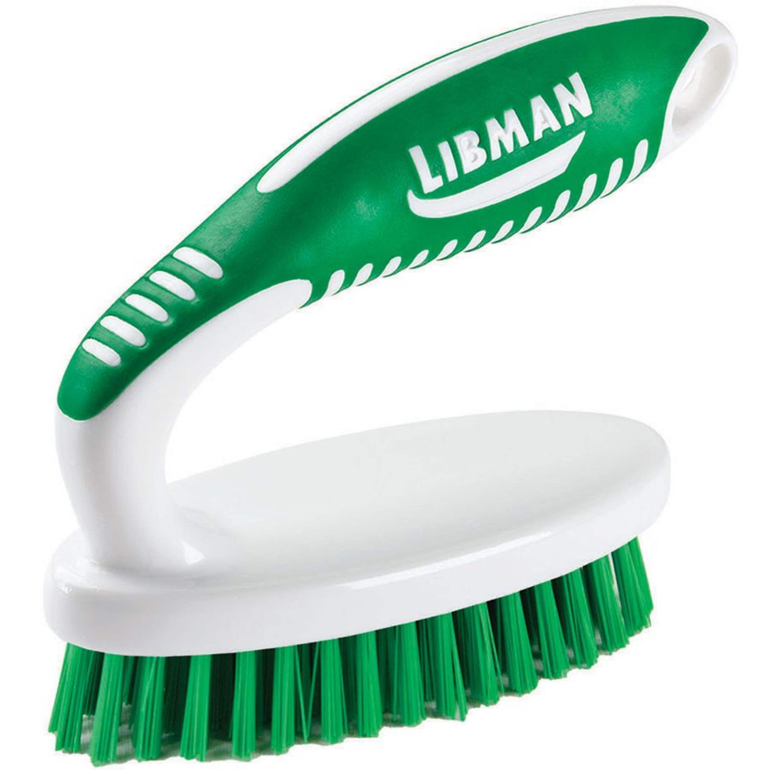 Libman Small Scrub Brush with Strong Polymer Bristles Front_Angled_Left