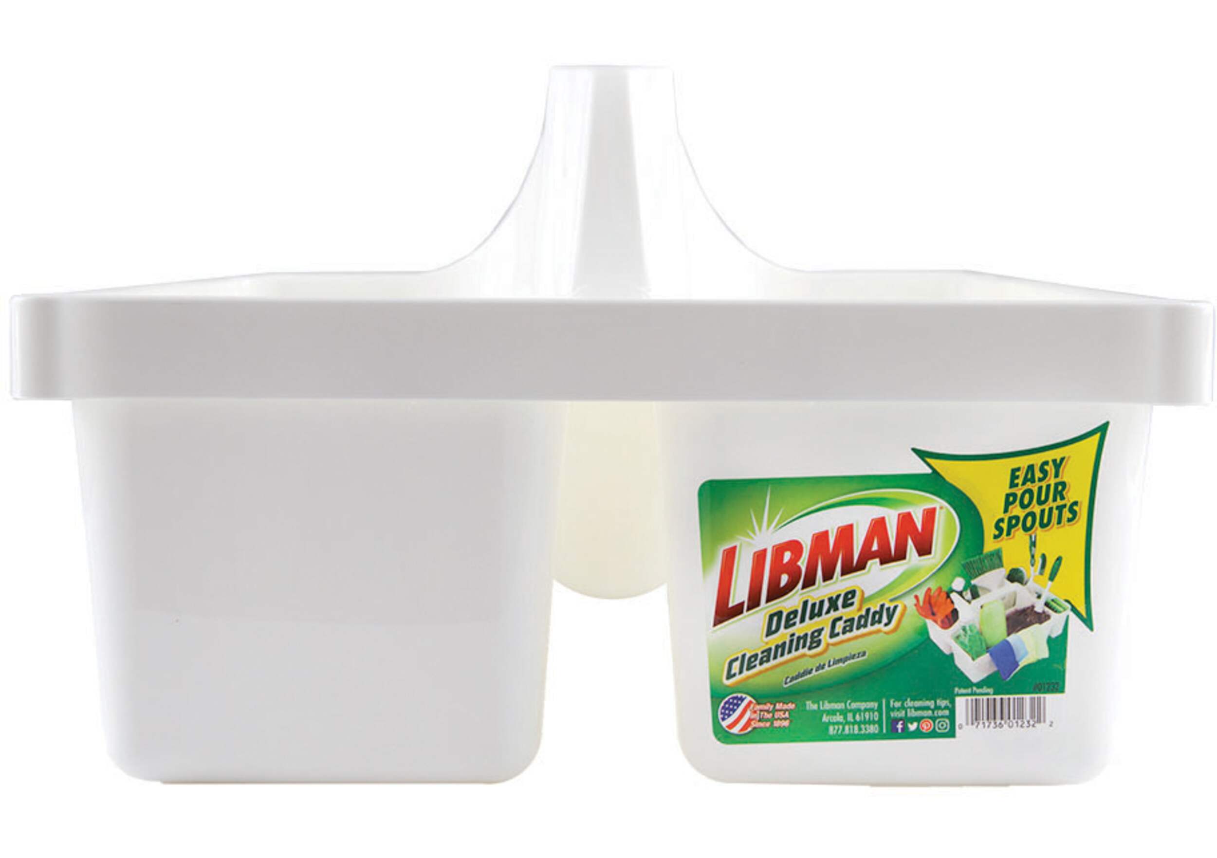 Libman Deluxe Lightweight Cleaning Caddy Front_Flat