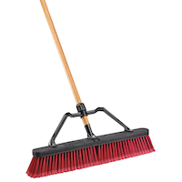 Libman Heavy Duty Multi-Surface Commercial Push Broom, 24-in