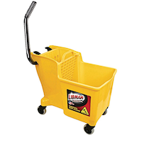 Libman Commercial Wringer & Mop Bucket with Hook, Yellow, 30-L