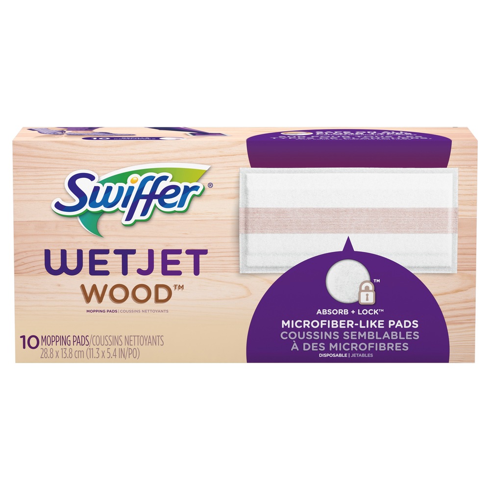 Swiffer Wet Jet Wood Cleaning Pad, 10ct Canadian Tire
