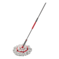 Rubbermaid Microfibre Twist Mop with Built-in Wringer Front_Three_Fourths_Angled_Left