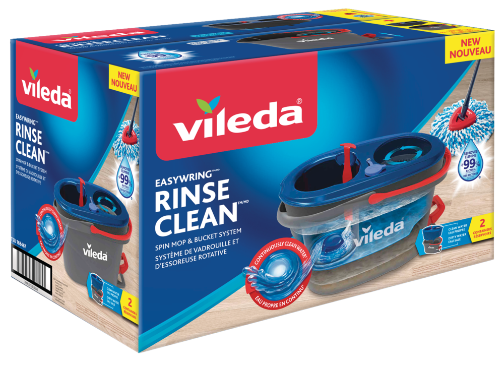 Vileda EasyWring RinseClean Spin Mop & Bucket System | Canadian Tire