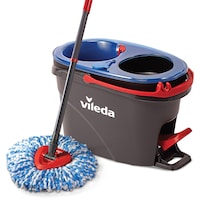 Vileda EasyWring RinseClean Spin Mop & Bucket System Front_Three_Fourths_Angled_Left