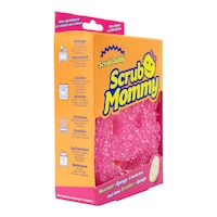 Scrub Mommy All Purpose Dual-Sided Scrubber and Cleaning Sponge Front_Angled_Right