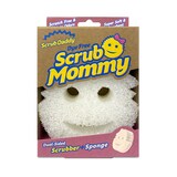Scrub Daddy Dye Free Mommy Dual-Sided Scrubber & Sponge Front_Flat