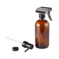 type A Amber Glass Bottle with Assorted Tops, 500-mL Composite_or_Mixed