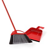 Vileda Super Angle Pet Pro Broom with Step-On Dustpan CloseUp