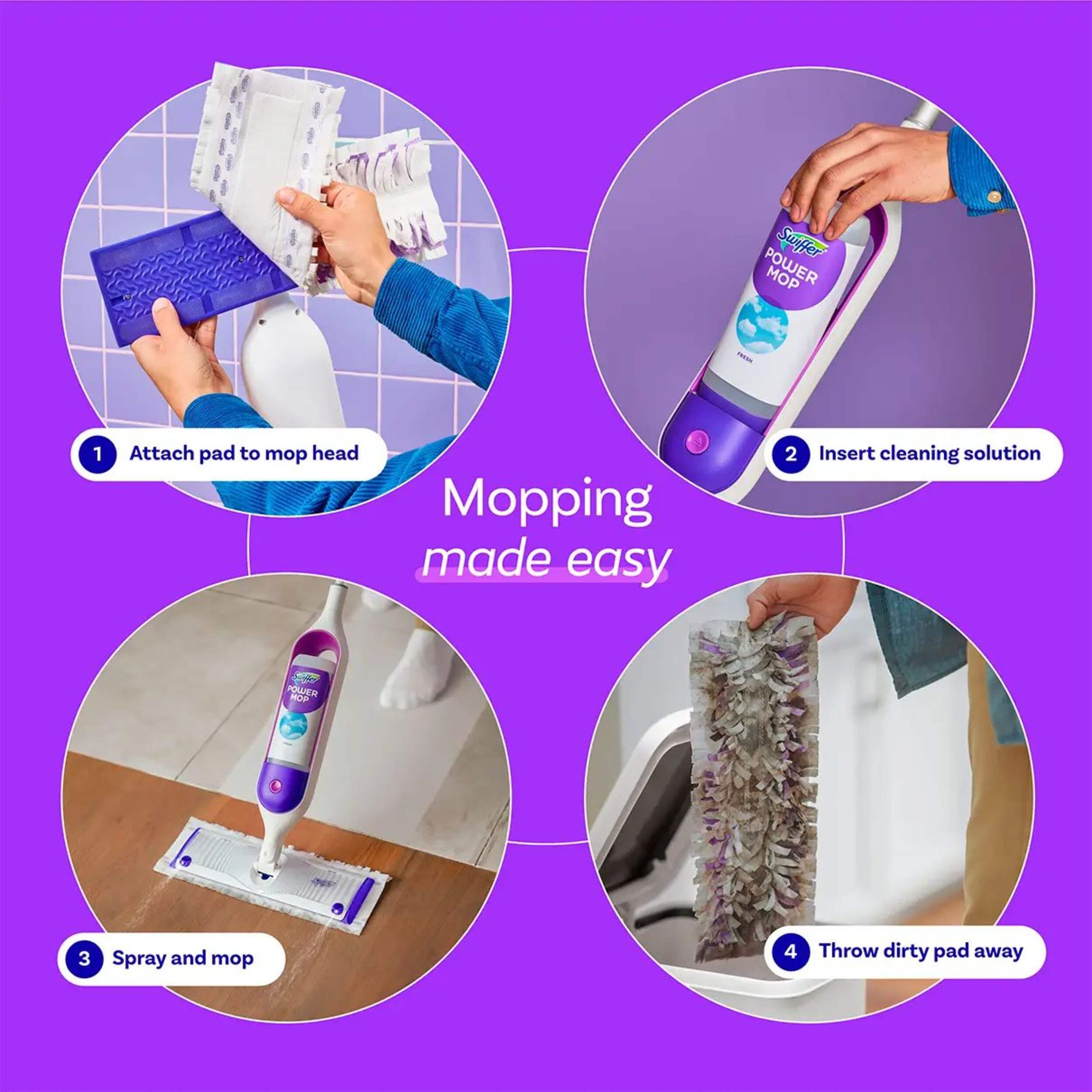 Swiffer PowerMop MultiSurface Floor Cleaning Mop Canadian Tire