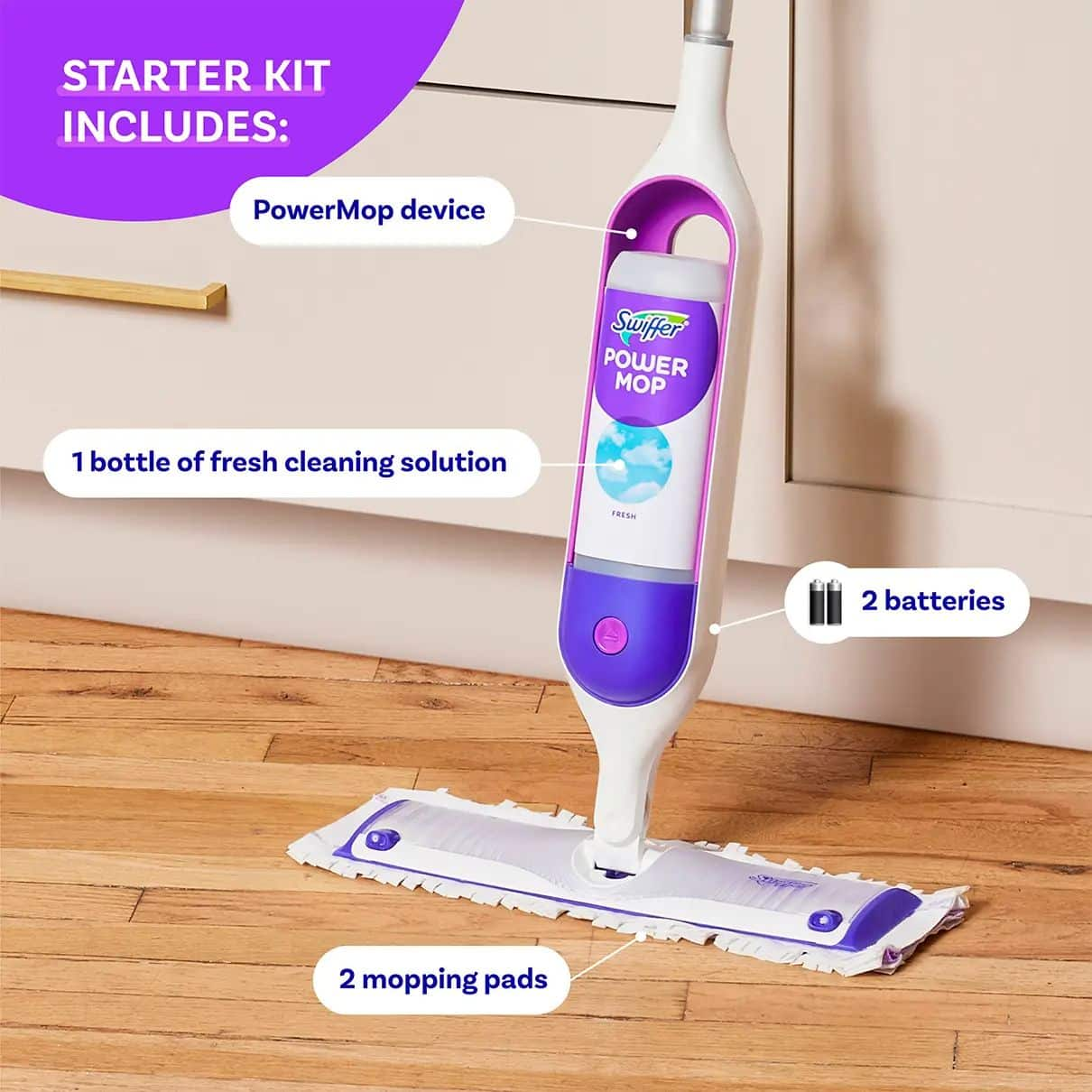 Swiffer PowerMop Multi-Surface Floor Cleaning Mop | Canadian Tire