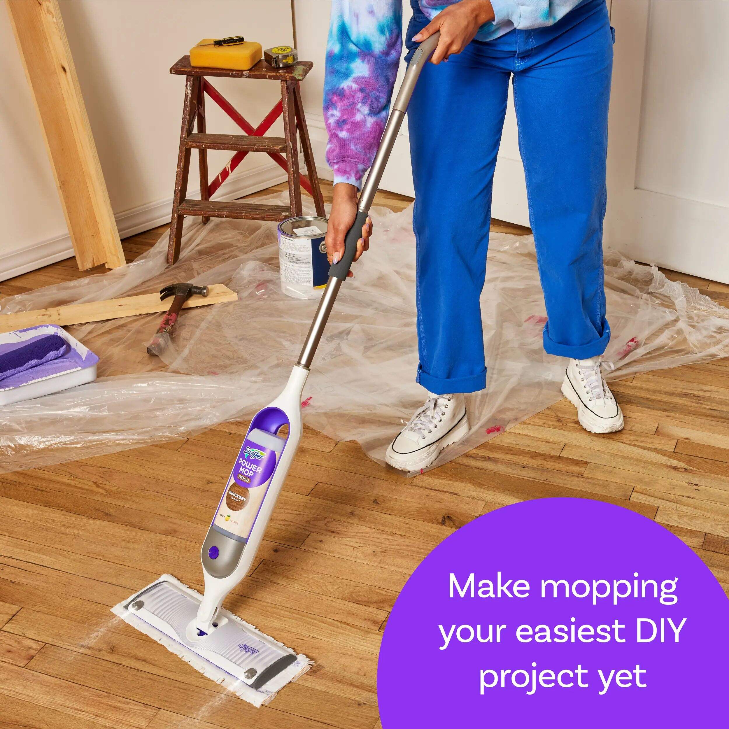 Swiffer PowerMop Wood Hardwood Floor Cleaning Mop | Canadian Tire