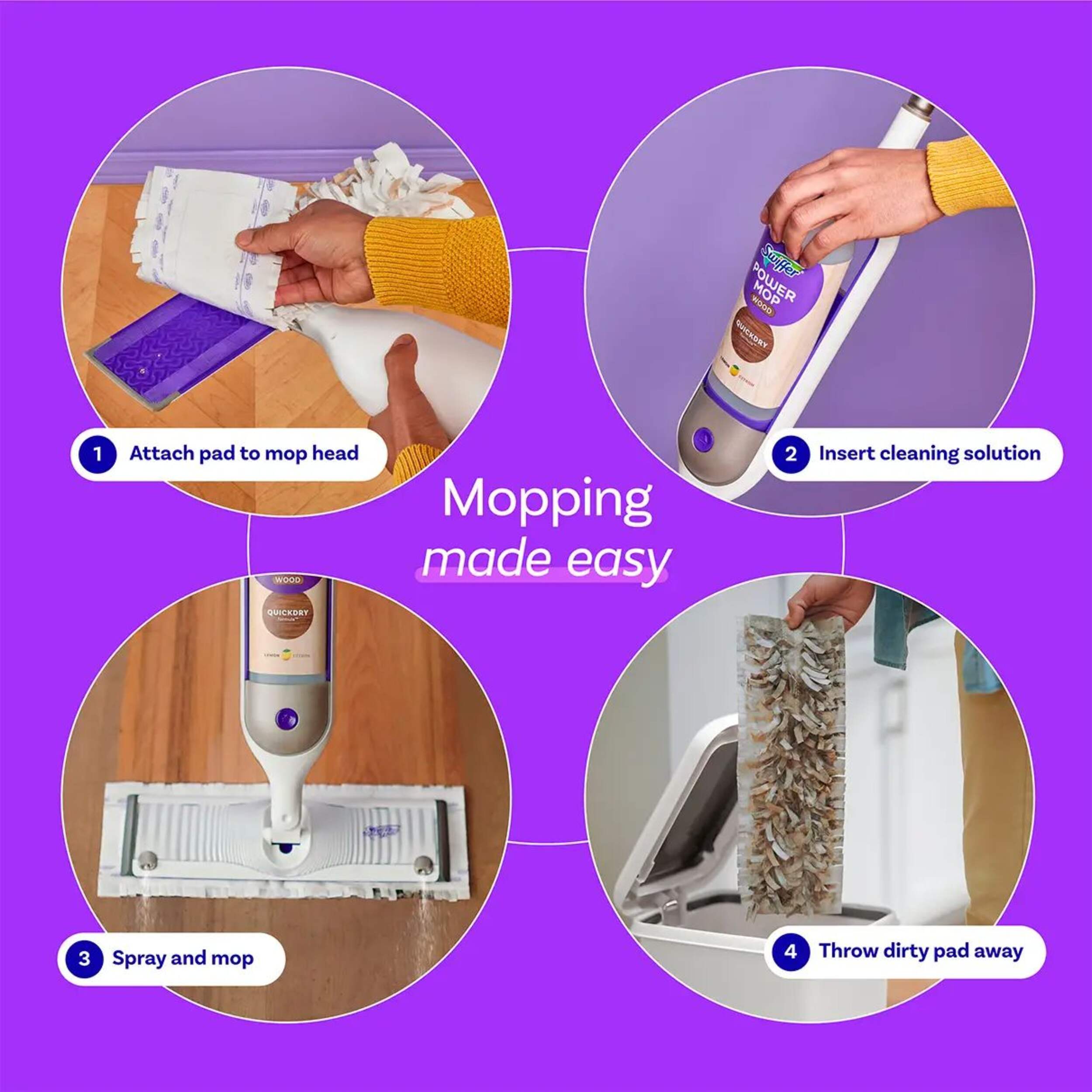 Swiffer PowerMop Wood Hardwood Floor Cleaning Mop Canadian Tire