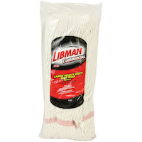 Libman Heavy Duty Commercial Reusable Cotton Wet Mop Refill, Large