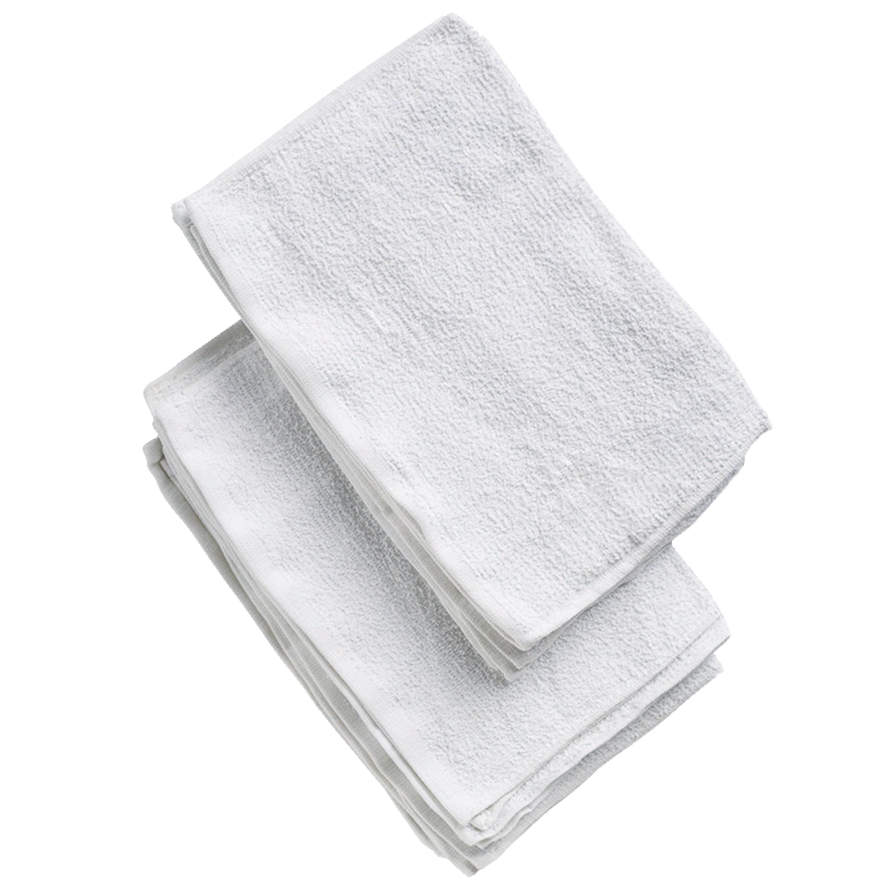 Libman All-Purpose Machine Washable 100% Cotton Terry Towels, White, 12-pk
