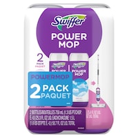 Solution de nettoyage de planchers Swiffer PowerMop, parfum frais, 0,75 L, paq. 2 Front_Flat