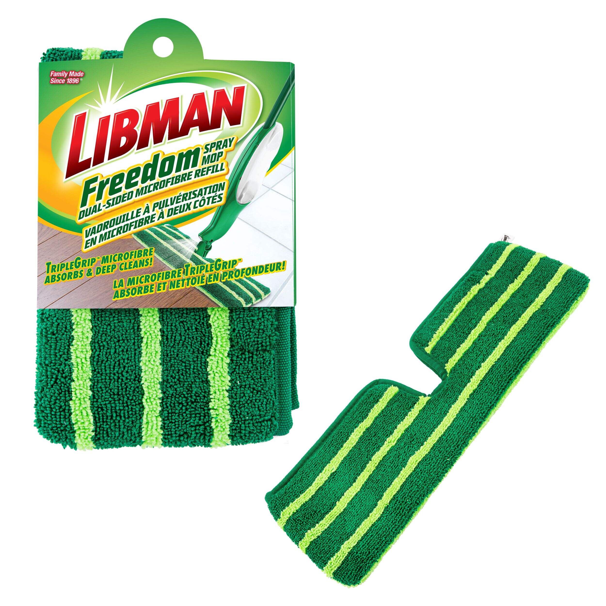 Recharge pour vadrouille à vaporisateur à 2 côtés Libman Freedom Composite_or_Mixed