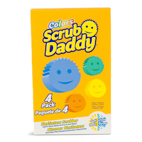 Éponge de nettoyage et à récurer sans éraflures Scrub Daddy avec Flextexture, paq. 4 Front_Flat