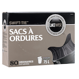 Likewise Garbage Bags, 26x36-in, 80-ct Front_Three_Fourths_Angled_Right