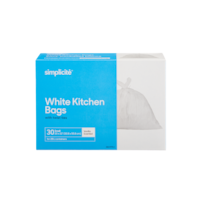 simplicité Small Vanilla Scented Garbage Bags with twist ties, 30-pk, White, 25-L Front_Flat