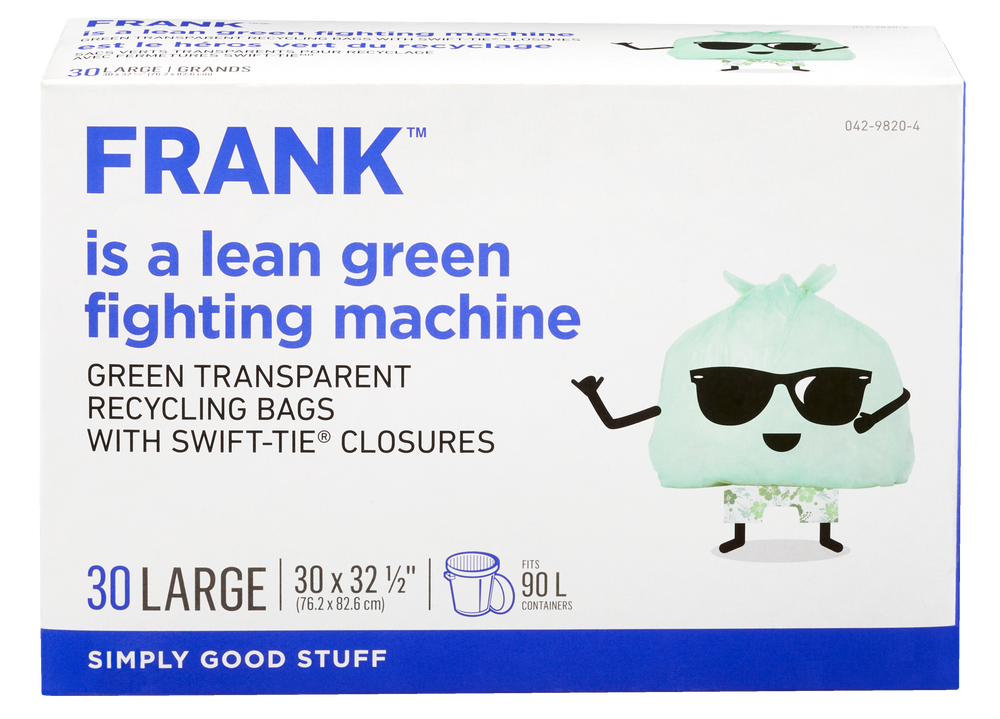 FRANK Large SwiftTie Organic Waste Bags, 30pk, 77L Canadian Tire