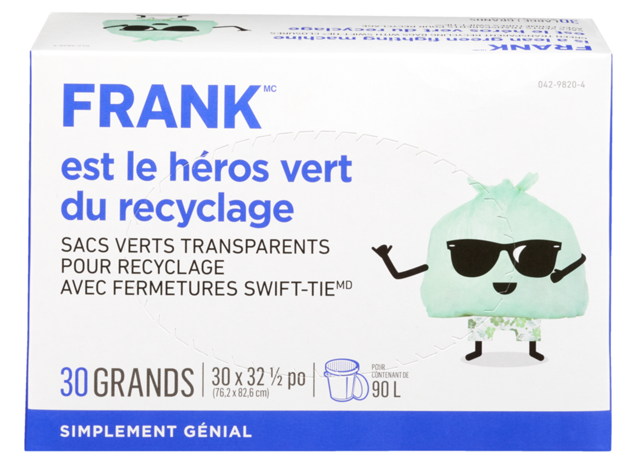 Sacs à déchets organiques compostables FRANK, très petit
