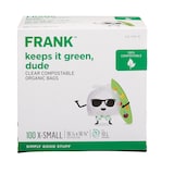FRANK Extra-Small Organic Compostable Food Waste Bags, 100-pk, Clear, 10-L Front_Elevated