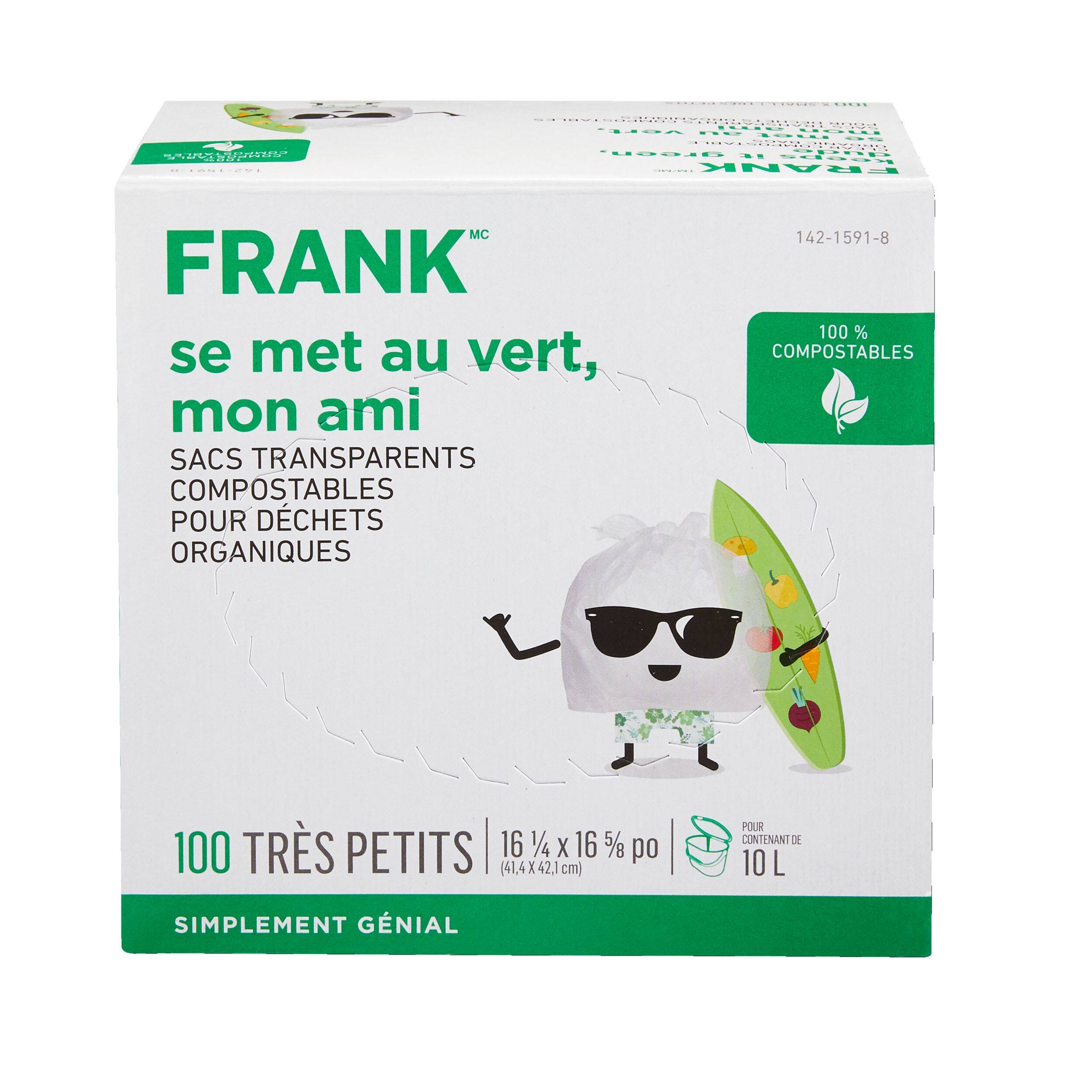 Sacs d chets organiques compostables FRANK tr s petit