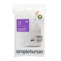 simplehuman Custom Fit Liners, 20-pk