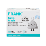 FRANK Small Swift-Tie Fresh Scented Garbage Bags, 100-pk, White, 25-L Front_Elevated