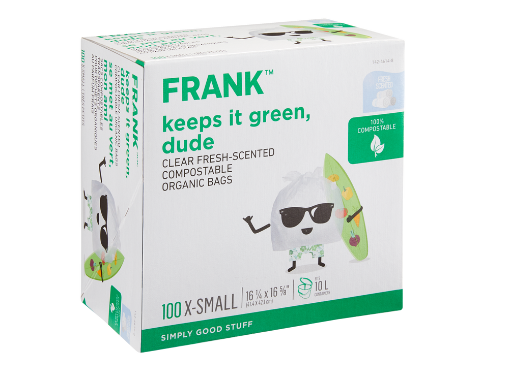 FRANK ExtraSmall Organic FreshScented Compostable Food Waste Bags