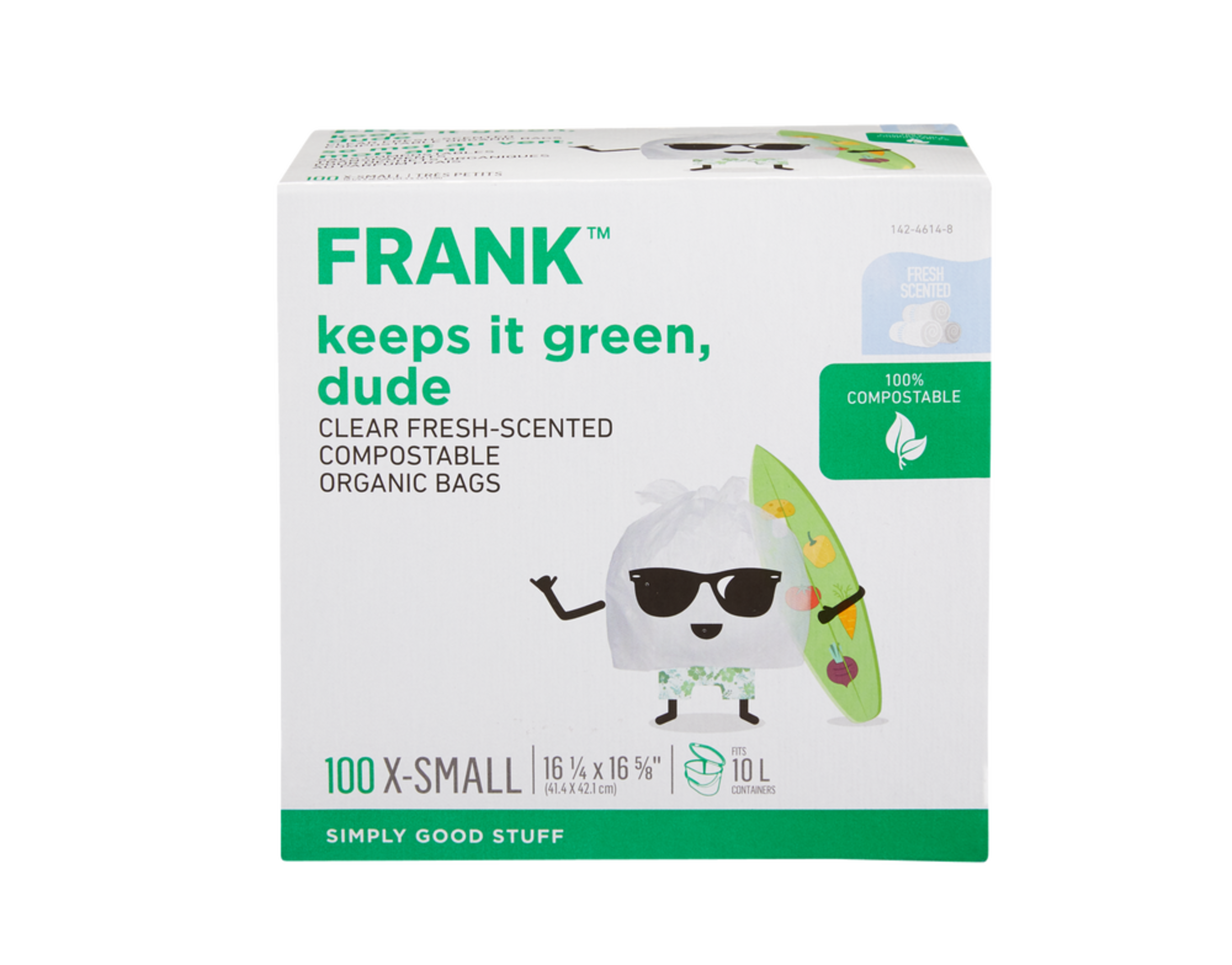 FRANK ExtraSmall Organic FreshScented Compostable Food Waste Bags