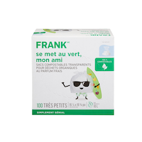 Sacs à déchets organiques compostables FRANK, parfum frais, très petit, transparent, 10 L, paq. 100 Front_Elevated