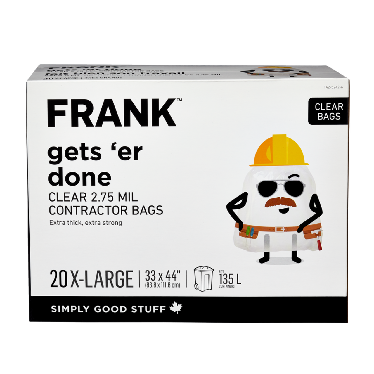 Extra large clear garbage bags sale