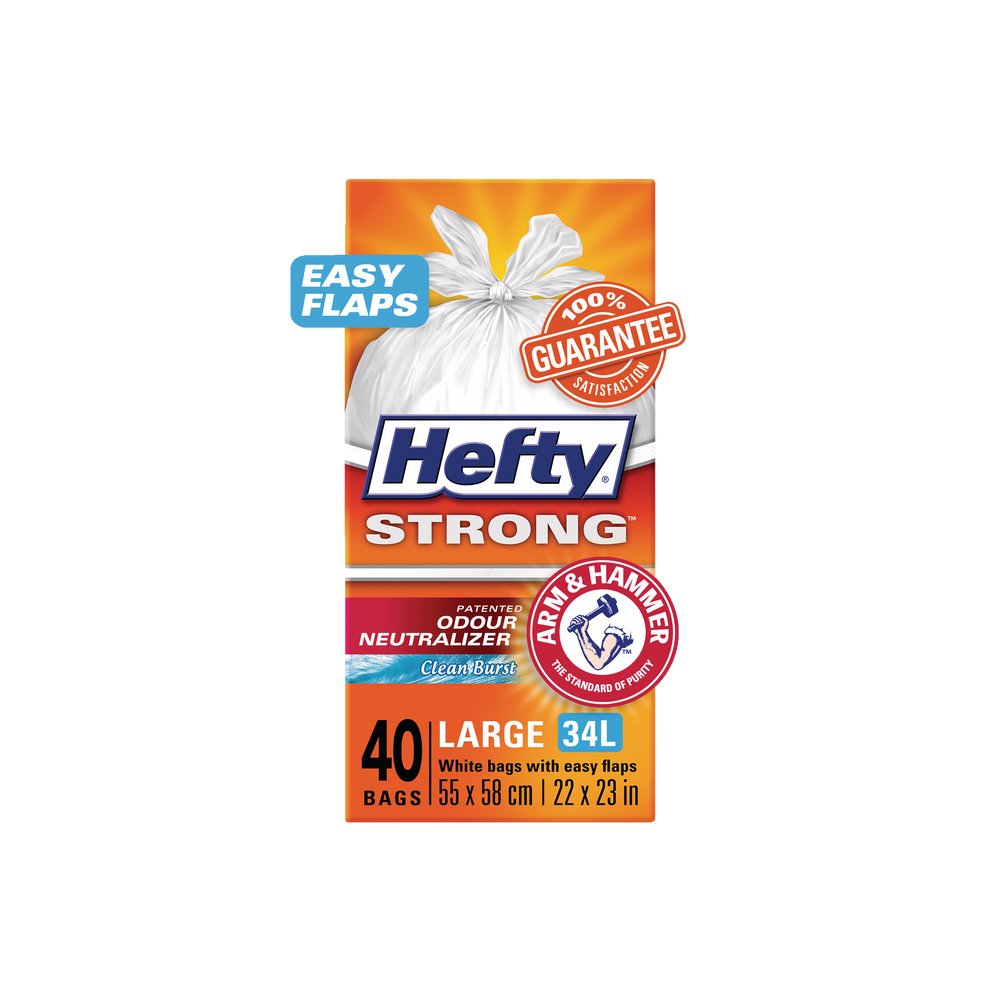 Hefty Ultra Strong Drawstring Garbage Bags Extra Large 121 L - 12 ea | Real  Canadian Superstore