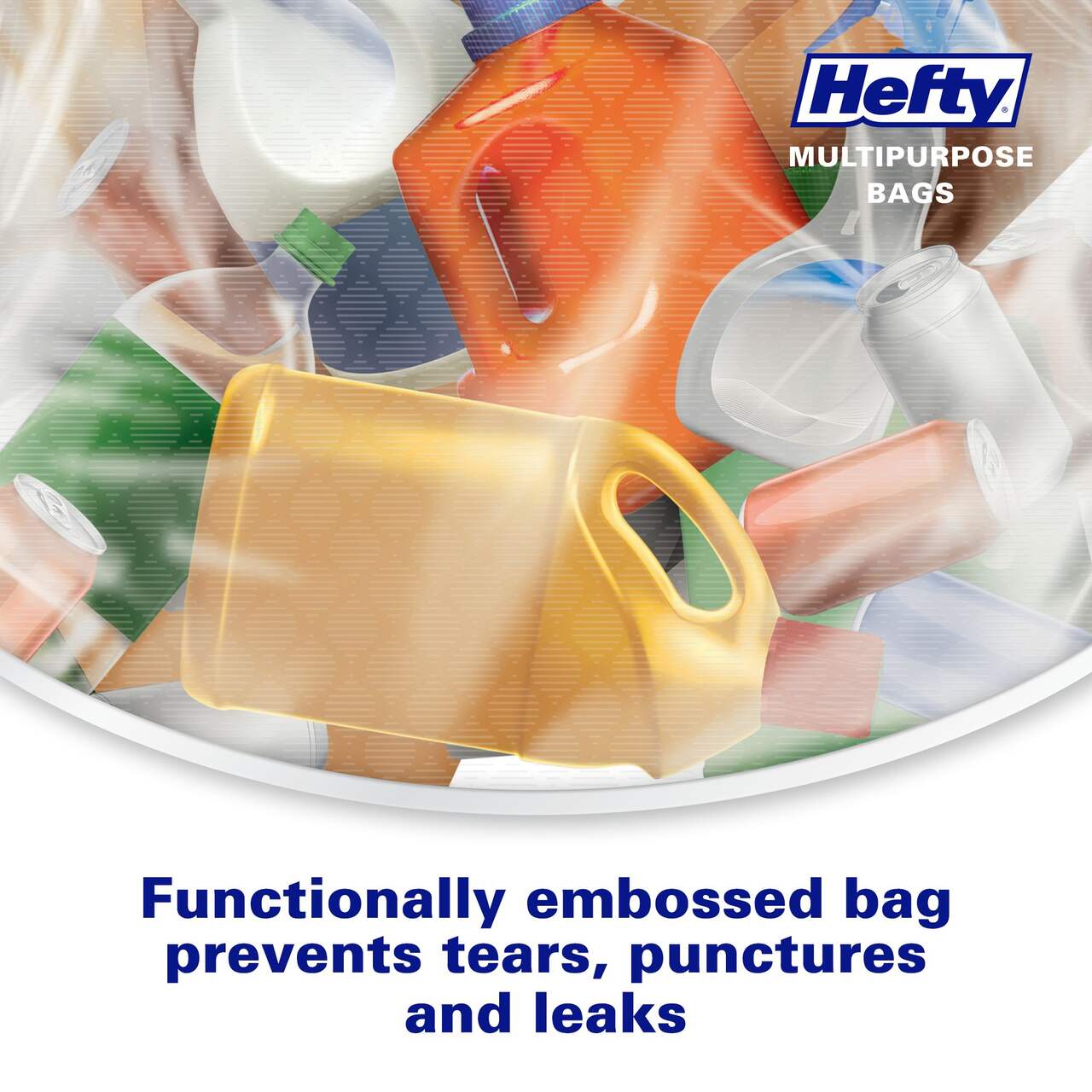 Hefty® ULTRA STRONG™ Tall 50-L Clear Multipurpose Garbage Bags