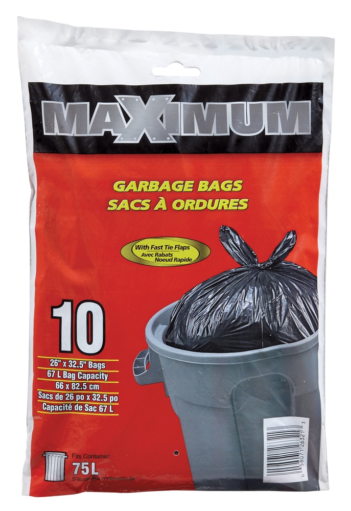 Maximum Regular Outdoor Garbage Bags Canadian Tire