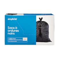 Sacs à ordures d’extérieur Simplicité, à rabats simple, paq. 150 Front_Elevated