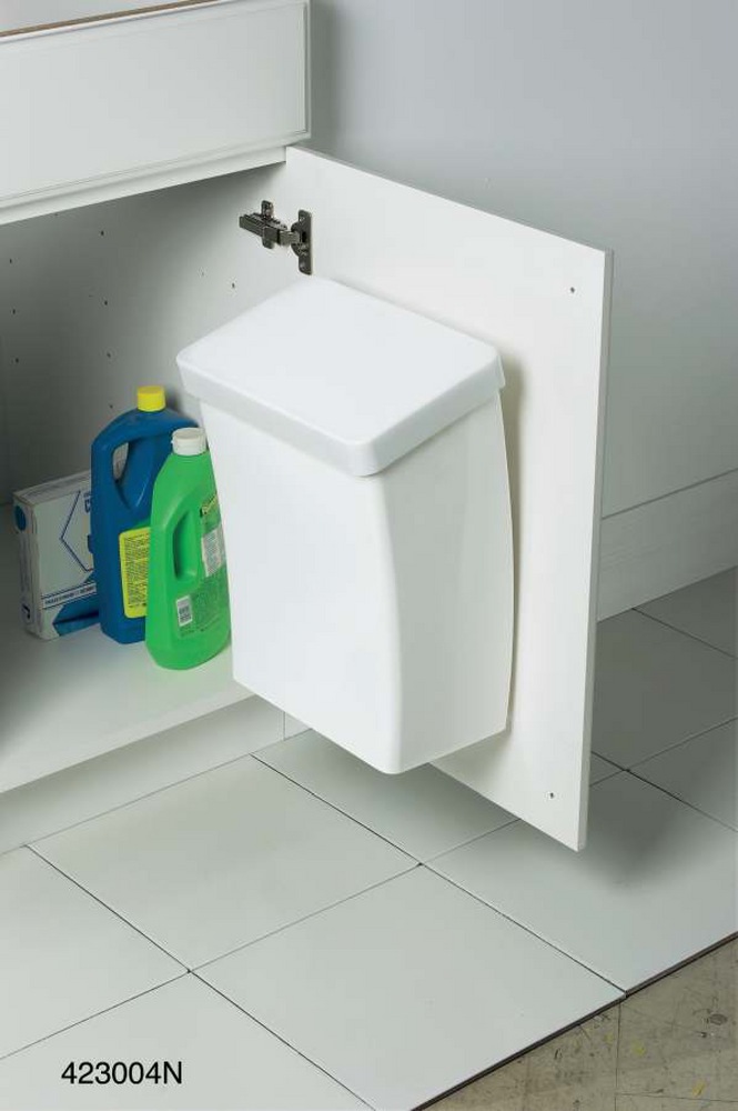 Glad Roomate Plastic Rectangular Garbage Can, White, 15L Canadian Tire