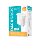 Rack Sack Expandable Kitchen Garbage Bag Holder, Fits 15-L or 21-L bags, Includes 5 bags Front_Angled_Left