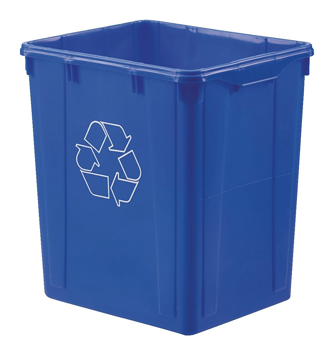 Orbis Plastic Rectangular Open Recycling Blue Box, 87-L | Party City