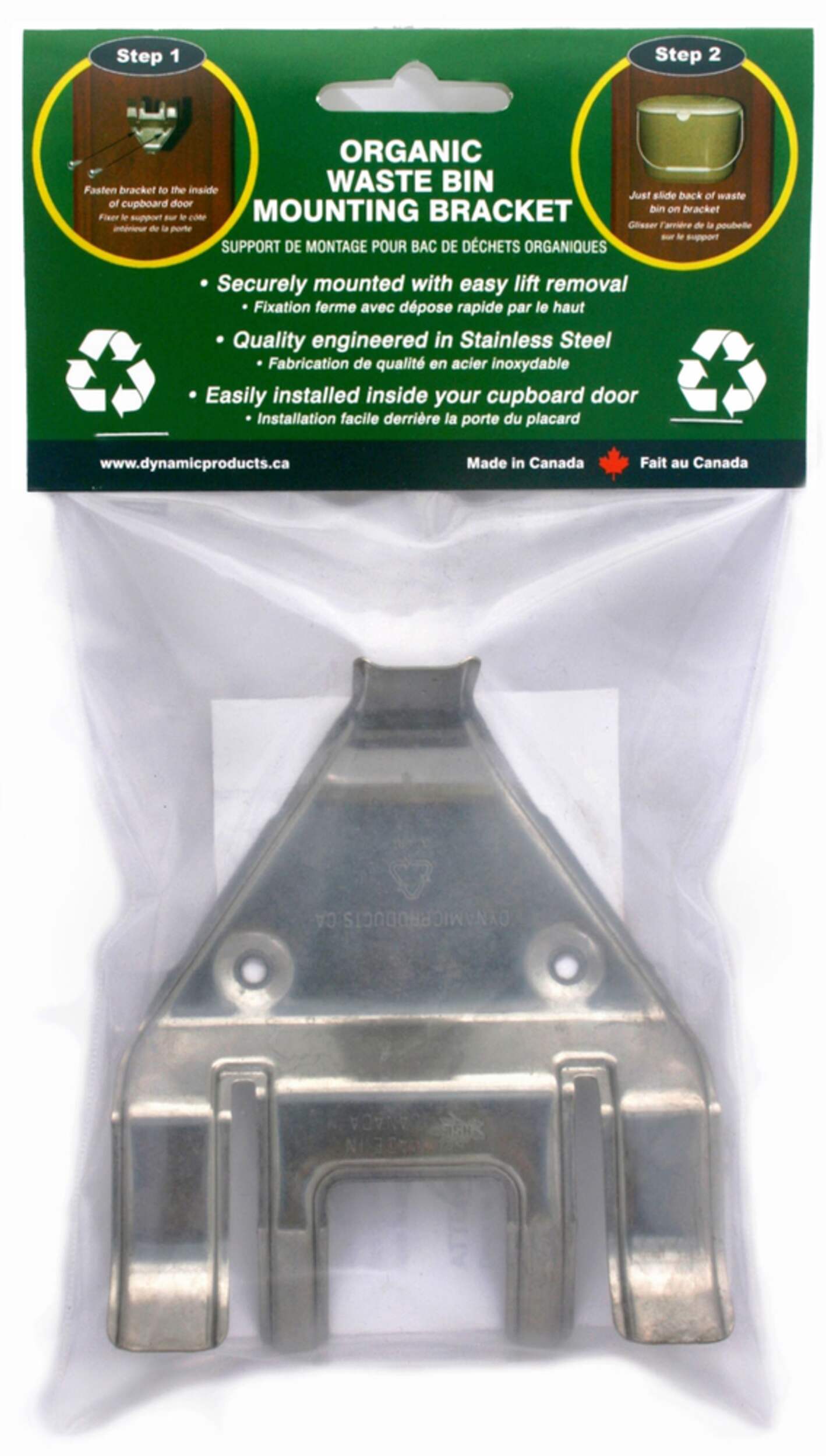 Fixation pour seau à compost Front_Flat