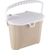 Orbis Plastic Compost Bin with Handle, White/Beige, 7-L Front_Angled_Right