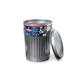 Behrens Galvanized Steel Circular Multi-Purpose Garbage Can, 75-L (19.8 US gal) Composite_or_Mixed